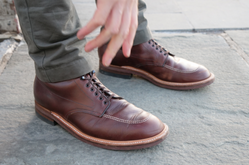 alden leather boot