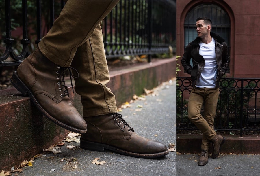 Thursday president boot tobacco leather rugged resilient