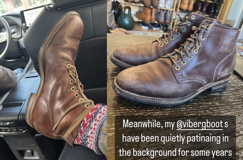 Viberg brown chromexcel service boot review