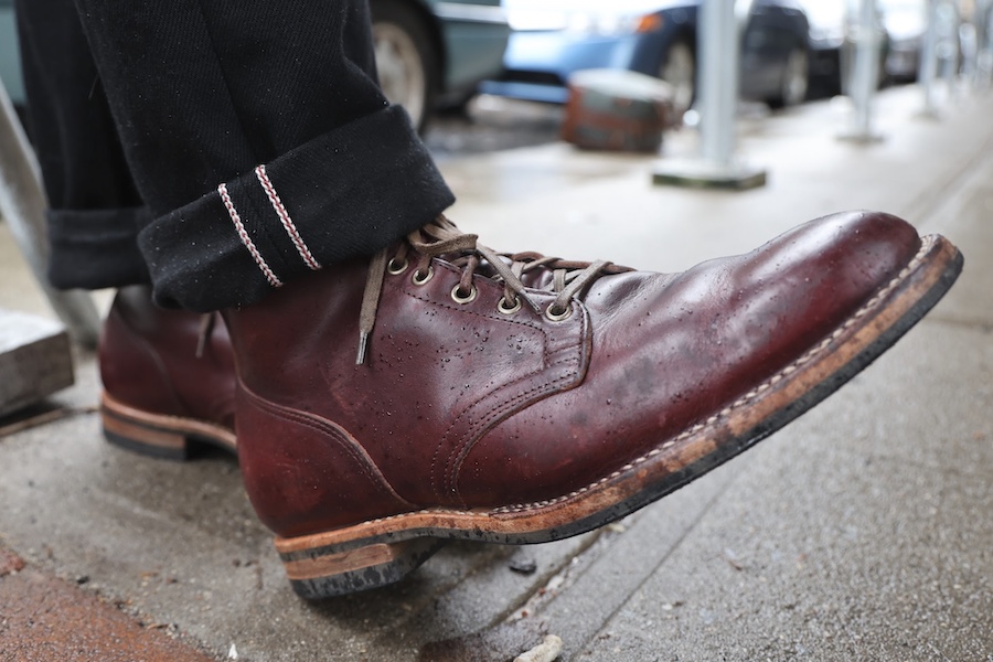 Viberg service boots color 8 chromexcel iron heart