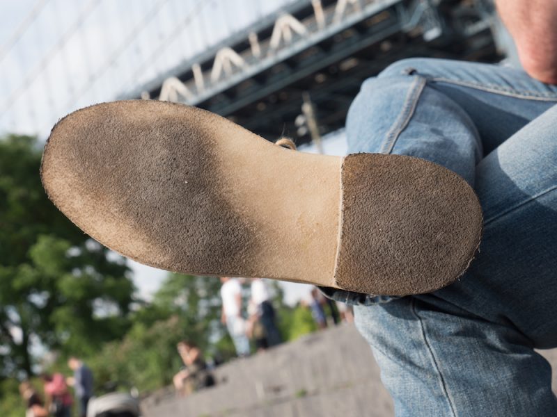 Clarks desert dirty crepe boot sole