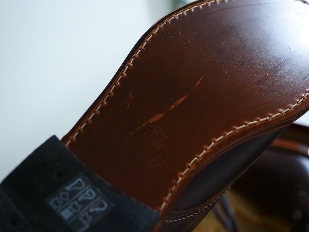 Single oak clearance leather sole