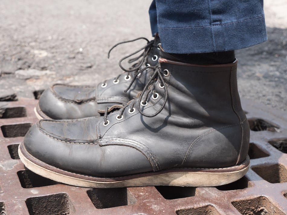 red wing moc toe break in