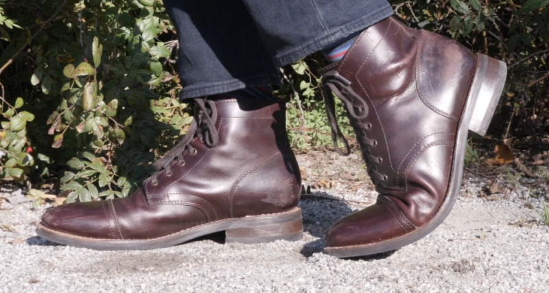 Walking in my best boots, the Thursday Captain Boot in brown.