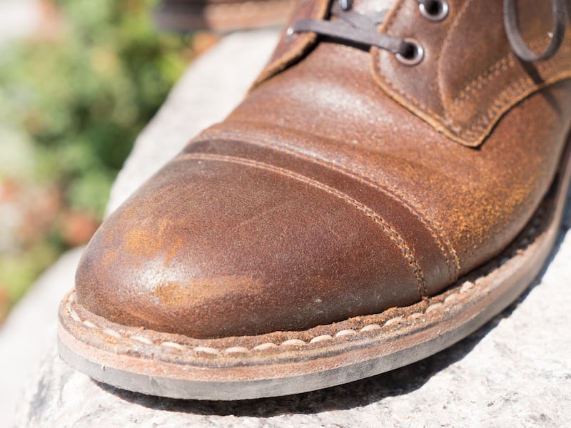 Whites Service Boot stitching