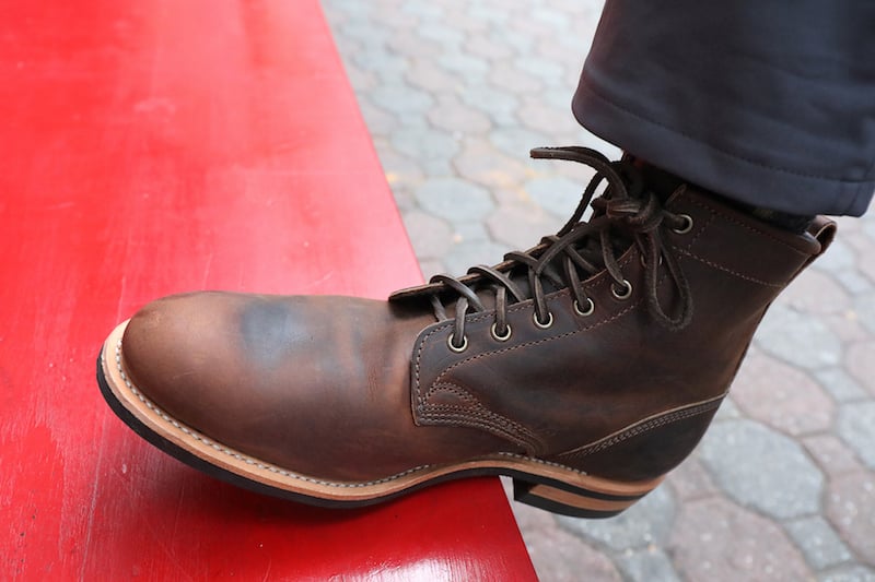 red wing heel blister