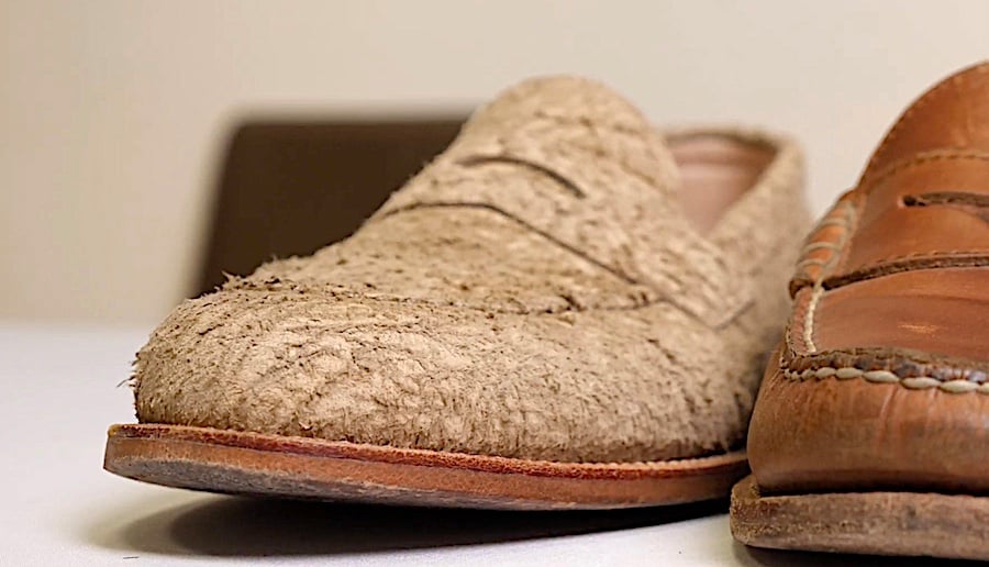 Rough suede
