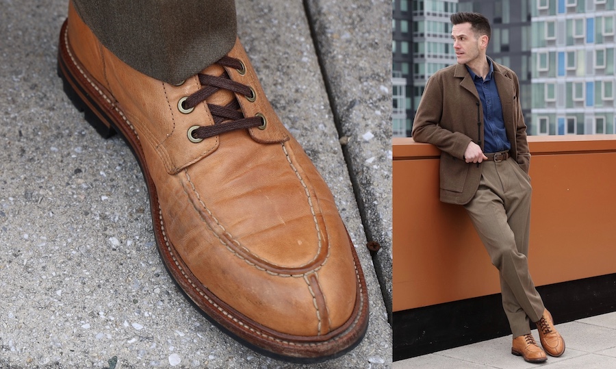 Grant stone kangaroo boot patina