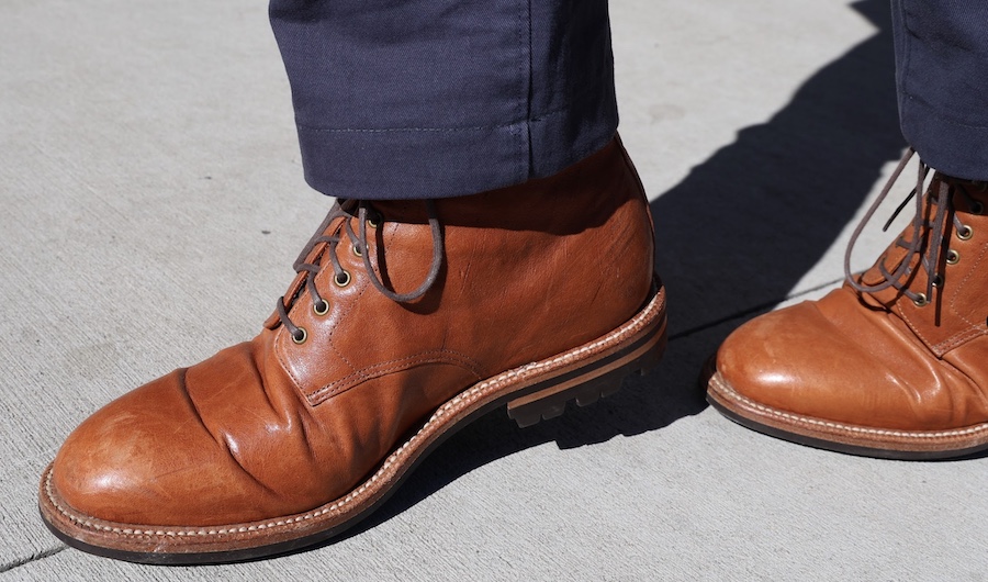 Kangaroo leather wrinkles grant stone edward