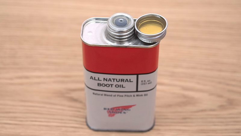 red wing boot oil with brush