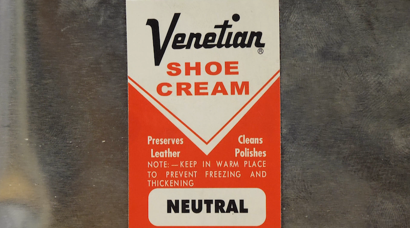 Venetian Shoe Cream Label