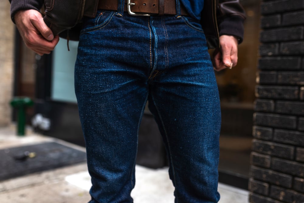 pure blue japan fades selvedge denim jeans