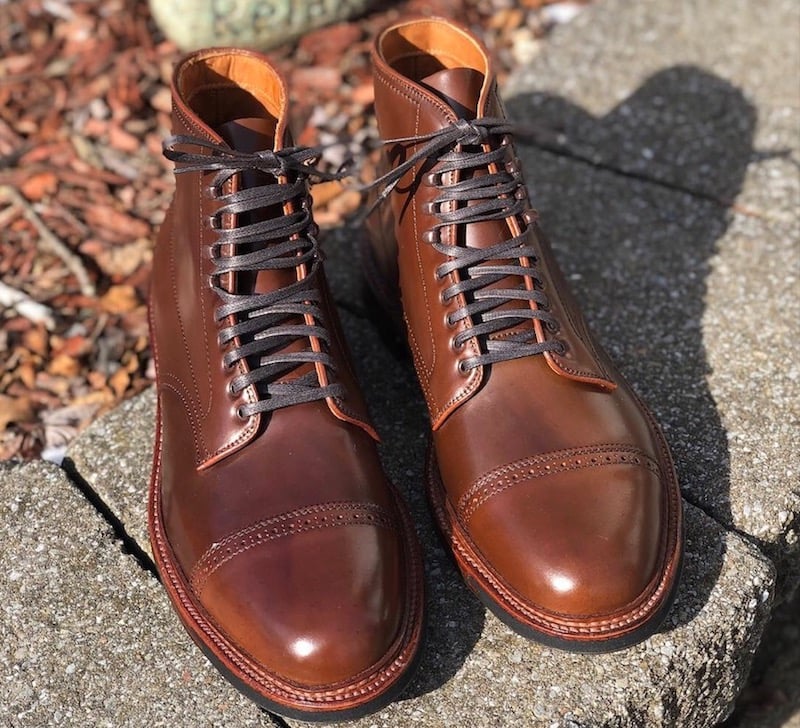 alden leather boot