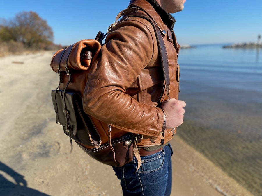 Front quarter horsehide chromexcel jacket