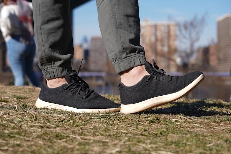 allbirds wool runner walking