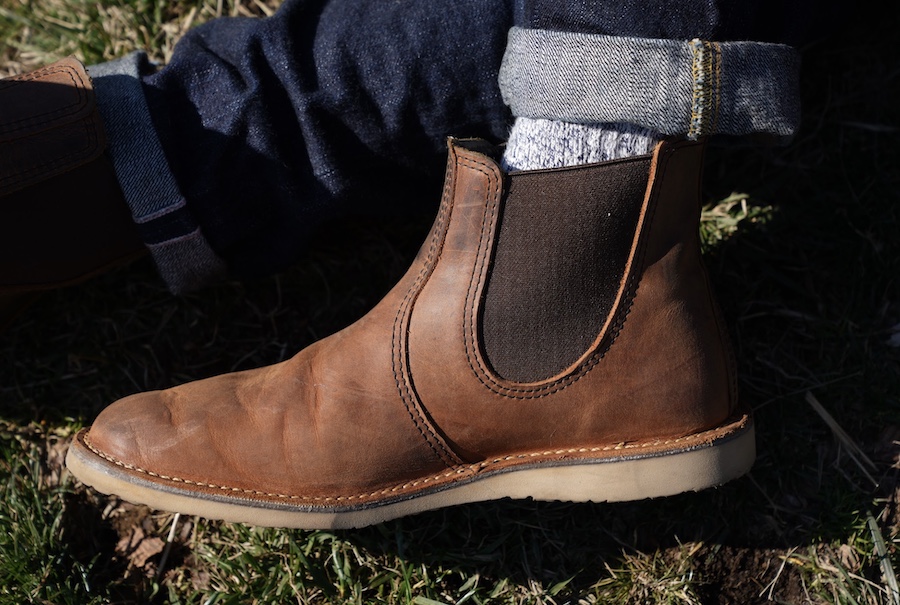 Red wing weekender chelsea copper