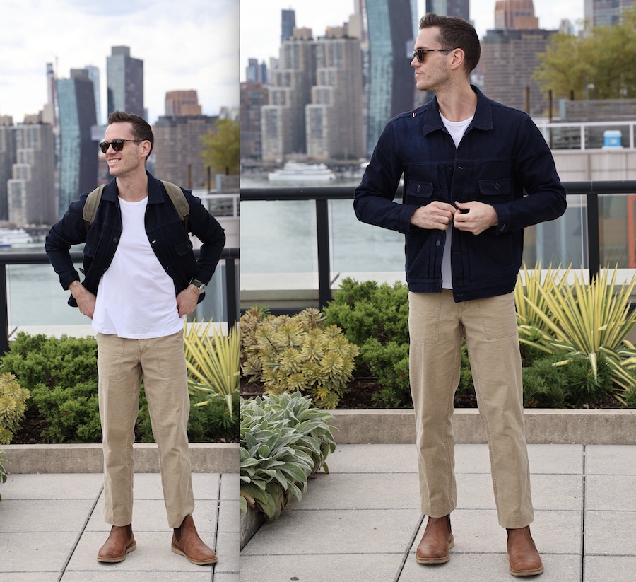 Red wing weekender chelsea with fatigues