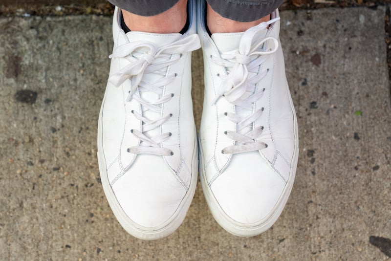 koio capri triple white top view