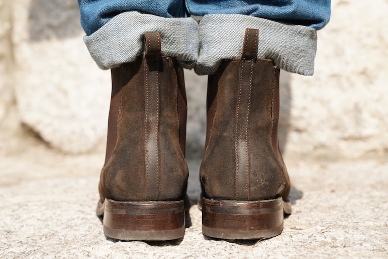 Men's Duke Chelsea Boot In Chocolate Brown Suede - Thursday Boots