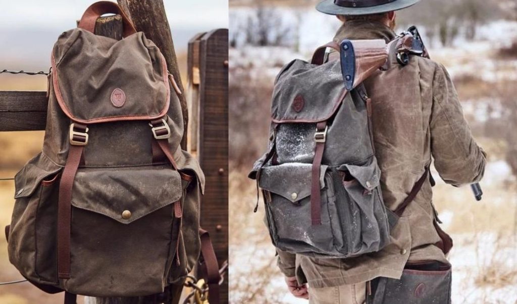 The Rogue Backpack  Handmade from Waxed Canvas and Leather