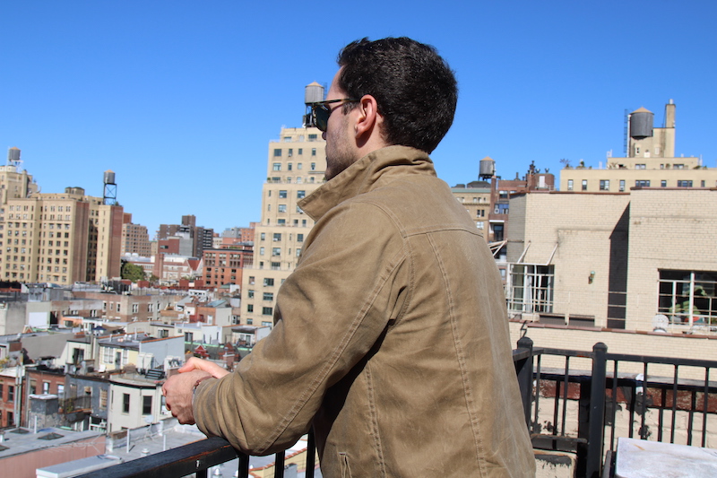 flint tinder waxed trucker jacket