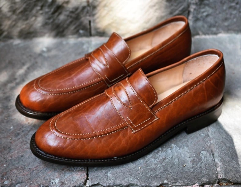 bison leather shoes