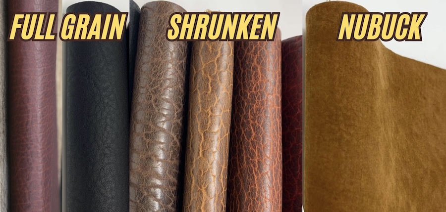 Types of bison leather law tanning