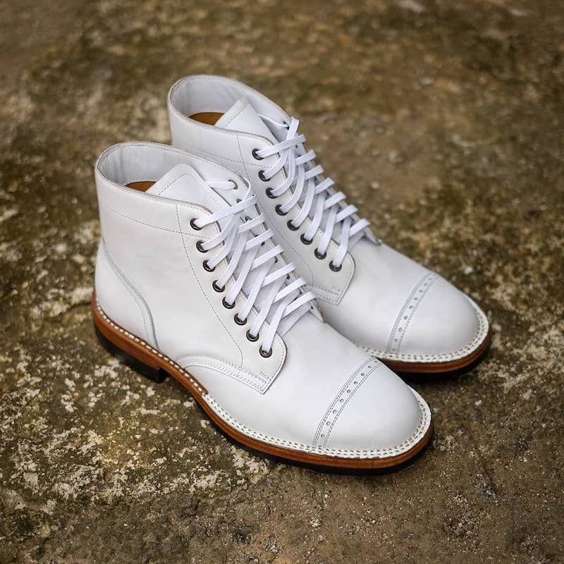 Mens hotsell white boots