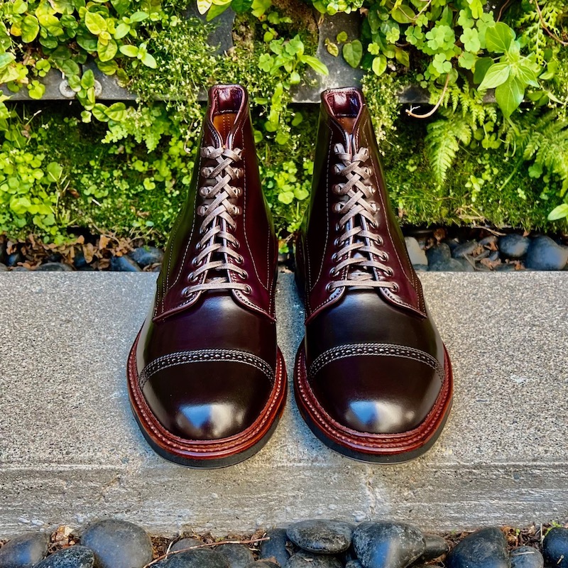 Alden shell cordovan hot sale wingtip boots