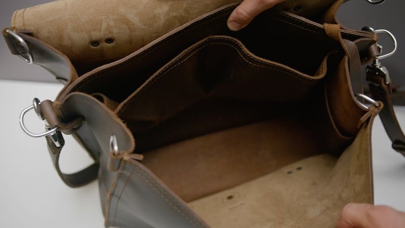 saddleback bag interior