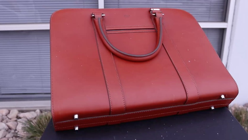 carl friedrik palissy briefcase outside