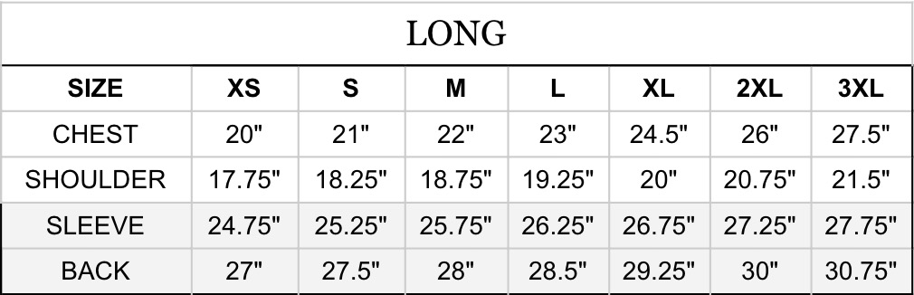 ship john wills jacket sizing