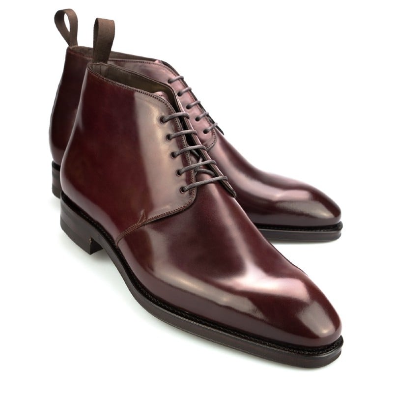 carmina chukka boots cordovan