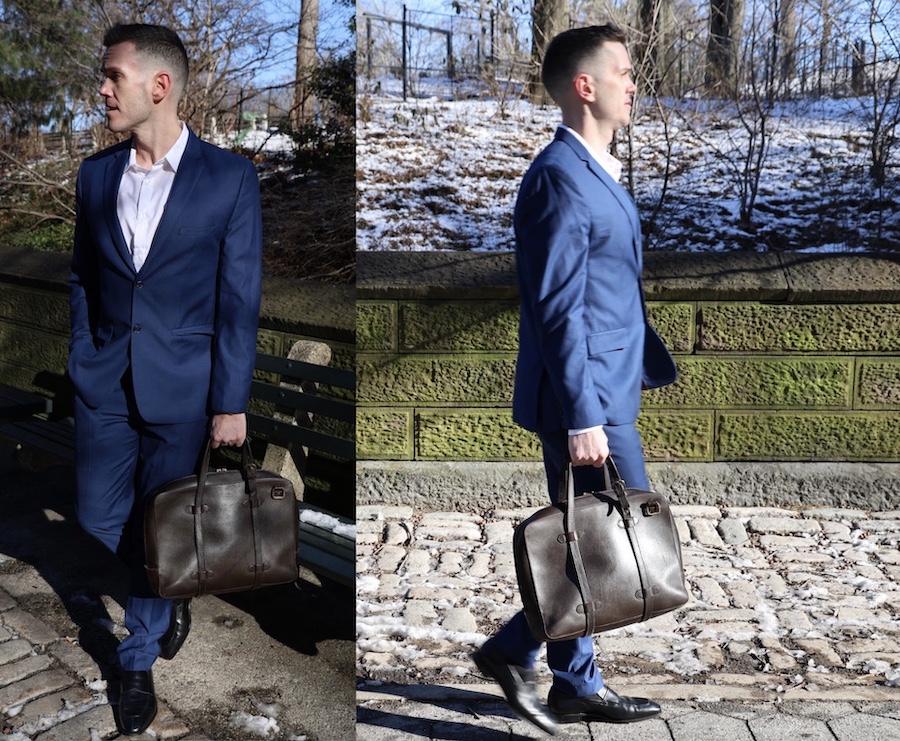 Carmina loafers cravar co briefcase