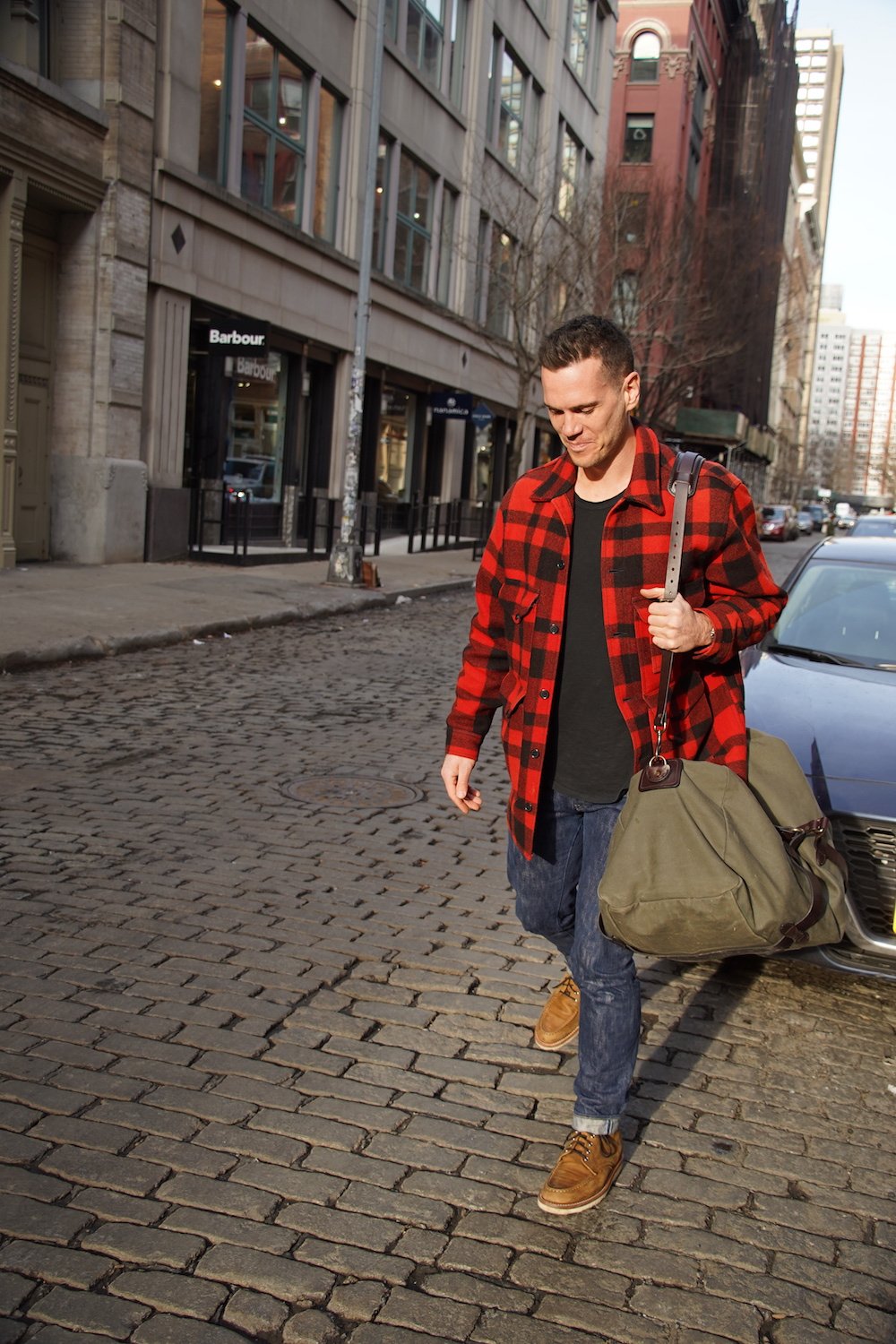 filson duffle bag with thursday diplomats