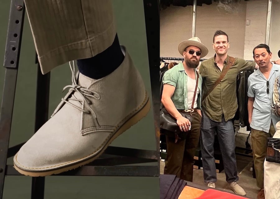 Red wing weekender chukka white sand