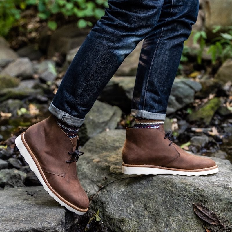 Black jeans chukka clearance boots