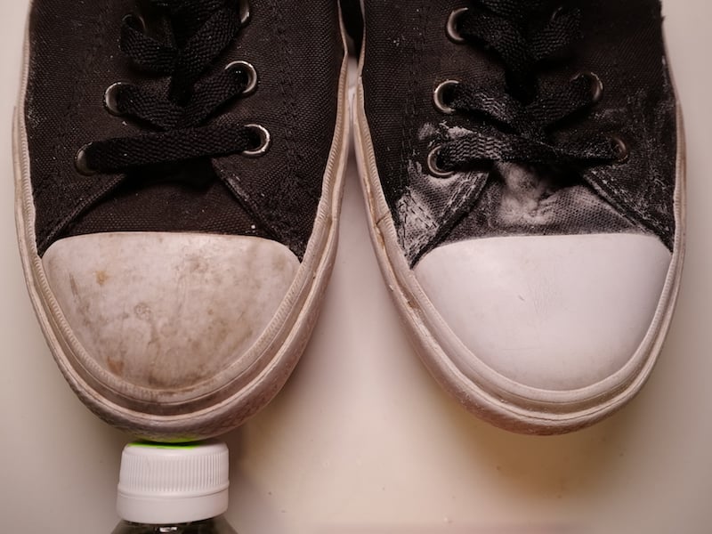 How to clean the rubber part store of converse