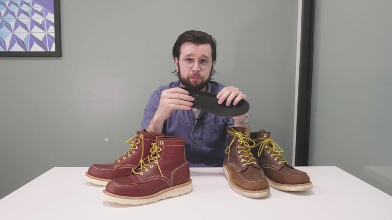 Red wing heel store blister