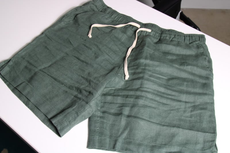 Olive 100% French Flax Linen Men's Shorts