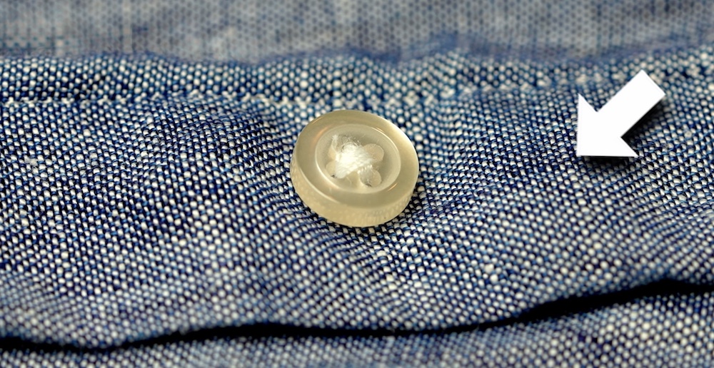 Chambray fabric close up macro lens