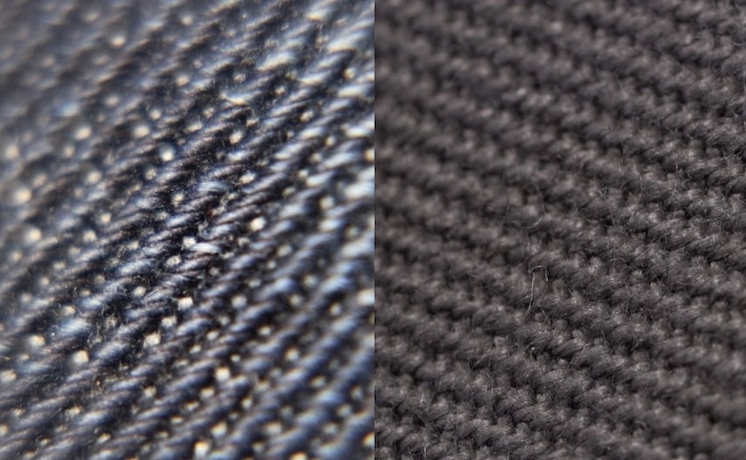 Denim vs twill