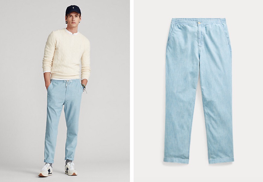 ralph lauren prepster chambray pant