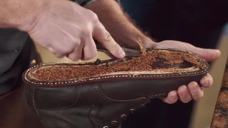 Red Wing Resole Remove Cork Filler