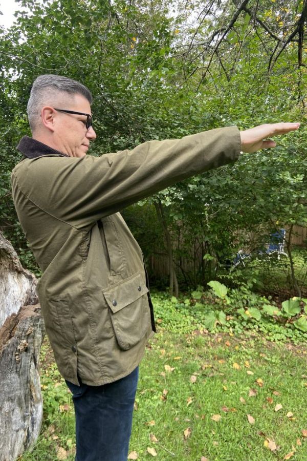 Barbour bedale jacket arms