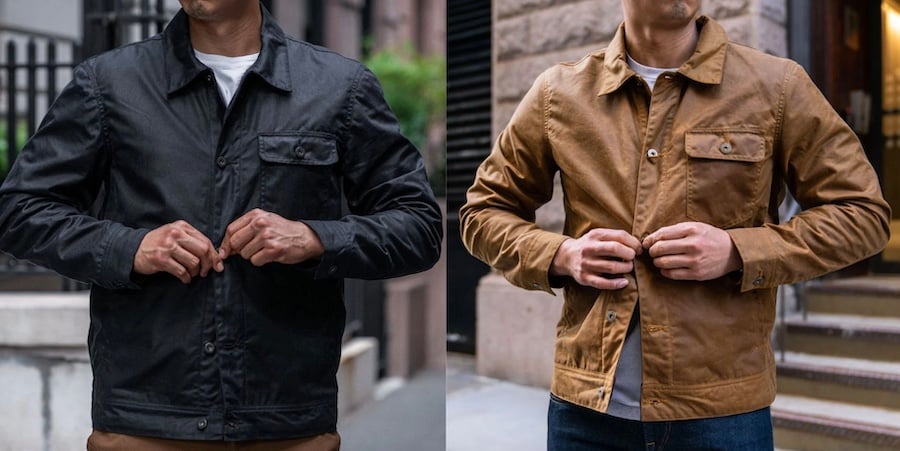 Mens waxed field jacket best sale