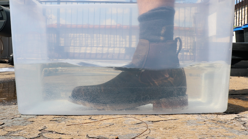 ariat wexford boot in water