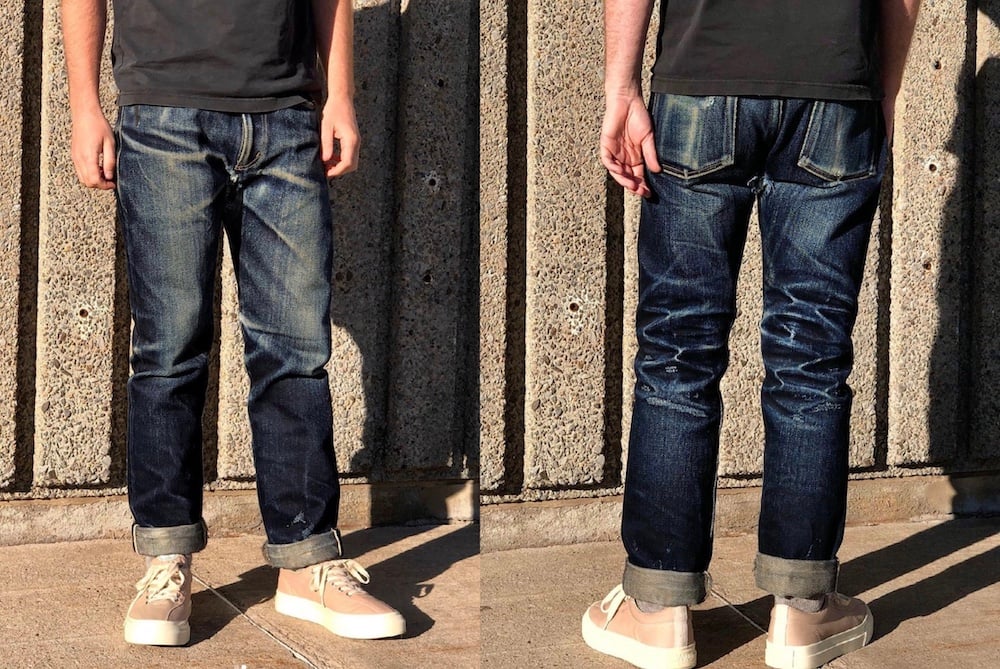 32oz denim naked and famous fades