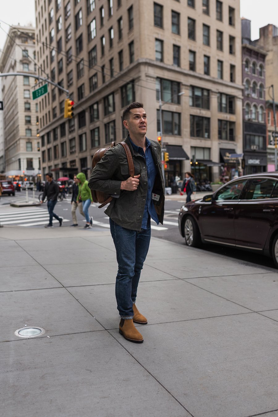 Men's Duke Chelsea Boot in Honey Tan Suede - Thursday Boot Company