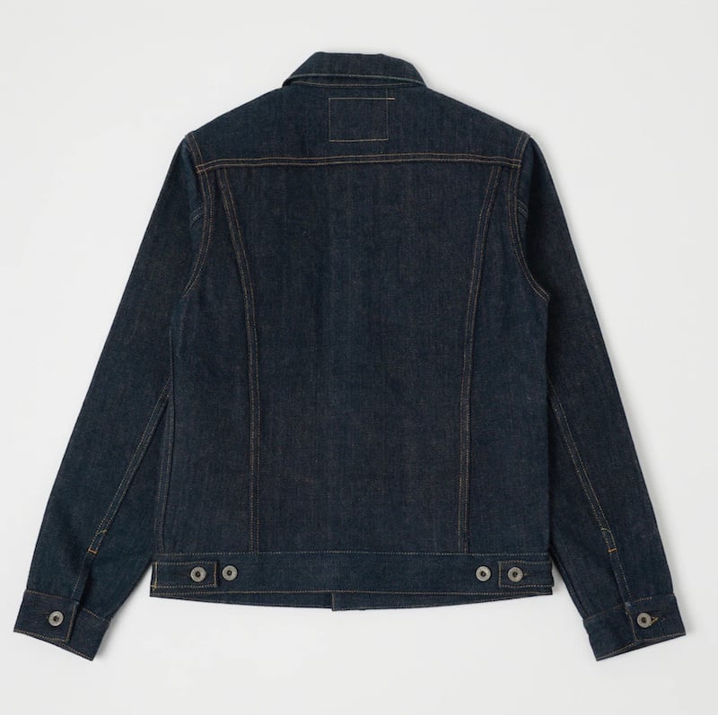 Jean jacket with hot sale writing on back